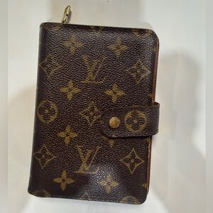 Louis Vuitton Brown Monogram Porte Papier Zip Bifold Wallet